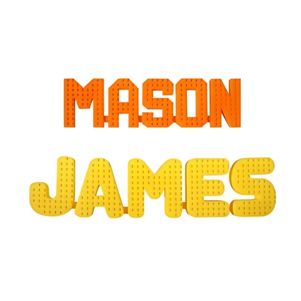 custom 3D name block art for joyful decor