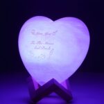 Illuminate Your Love – Custom Heart-Shaped 3D Moon Lamp – A Tender Glow for Cherished Moments - Image 5