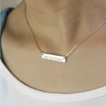Embrace Timeless Memories – Roman Numeral Bar Necklace – A Cherished Keepsake for Loved Ones - Image 4