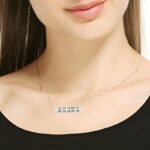 Carry Your Special Place Close – Sterling Silver Coordinates Bar Necklace – For Cherishing Memories and Loved Ones - Image 3