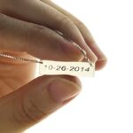 Celebrate Your Special Moment – Sterling Silver Date Bar Necklace – A Timeless Gift for Loved Ones - Image 3