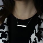 Embrace Your Heritage – Sterling Silver Greek Name Bar Necklace – A Timeless Treasure for Her - Image 4