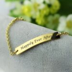 Embrace Your Story – Engraved Gold Name Bar Bracelet – For Cherished Loved Ones & Timeless Bonds - Image 4