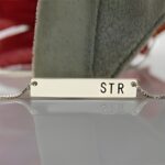 Carry Your Story Close – Sterling Silver Initial Bar Necklace – A Cherished Keepsake for Loved Ones - Image 2