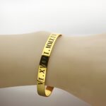 Embrace Timeless Memories – Roman Numeral Bracelet in 18K Gold Plating – A Cherished Keepsake for Every Special Date - Image 4