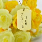 Carry Your Story Close – Engraved Gold-Plated Dog Tag Necklace – A Timeless Treasure for Loved Ones - Image 4