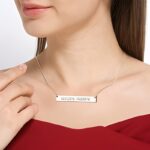 Carry Your Special Place Close – Engraved Coordinates Bar Necklace – A Cherished Keepsake for Loved Ones - Image 3