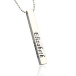 Personalized name necklace for him, carry your story