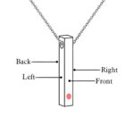 Embrace Every Name and Birthstone – Four-Sided Sterling Silver Bar Necklace – A Heartfelt Treasure for Loved Ones - Image 2