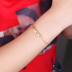 Embrace Your Story – Four-Sided Birthstone Bar Bracelet in Rose Gold – A Cherished Keepsake for Every Moment - Image 4