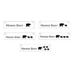 Embrace Your Family's Heartbeat – Sterling Silver Mama Bear Bar Necklace – A Cherished Gift for Mom - Image 2