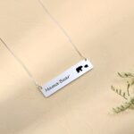 Embrace Your Family's Heartbeat – Sterling Silver Mama Bear Bar Necklace – A Cherished Gift for Mom - Image 3