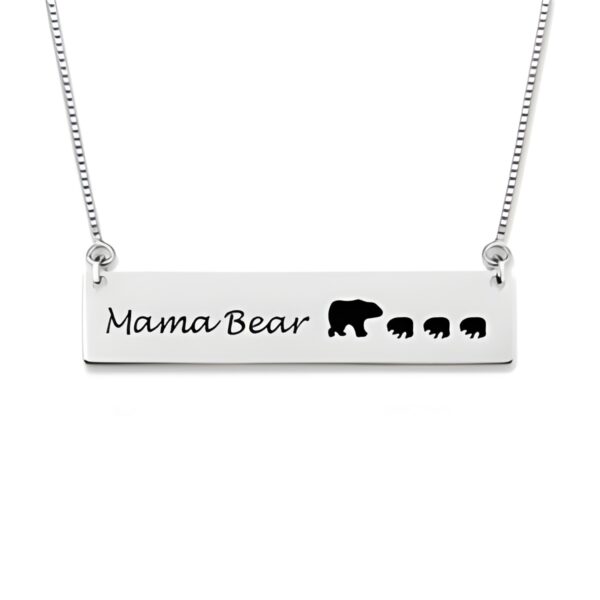Mama Bear Bar Necklace for Mom, a heartfelt gift