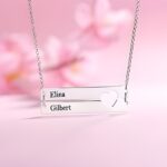 Embrace Your Story – Double Bar Necklace with Heart Cutout – For the One You Love - Image 3