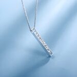 Embrace Your Story – Sterling Silver 3D Bar Necklace – A Cherished Keepsake for Loved Ones - Image 2