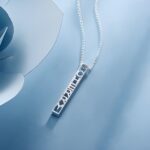 Embrace Your Story – Sterling Silver 3D Bar Necklace – A Cherished Keepsake for Loved Ones - Image 3