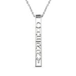 Personalized sterling silver necklace for heartfelt moments