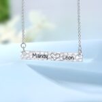 Embrace Your Story – Hand-Stamped Hammered Bar Necklace in Sterling Silver – A Timeless Treasure for Loved Ones - Image 3
