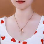 Embrace Your Story – Engraved Triple Vertical Bar Necklace – A Timeless Treasure for Her - Image 4