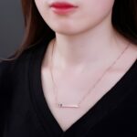 Embrace Your Story – Heart and Birthstone Bar Necklace – A Timeless Treasure for Her - Image 11