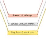 Embrace Your Story – Heart and Birthstone Bar Necklace – A Timeless Treasure for Her - Image 5