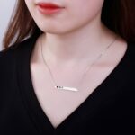 Embrace Your Story – Heart and Birthstone Bar Necklace – A Timeless Treasure for Her - Image 10