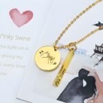 Embrace Forever – Custom Promise & Best Friend Necklace – For Cherished Bonds and Timeless Memories - Image 2