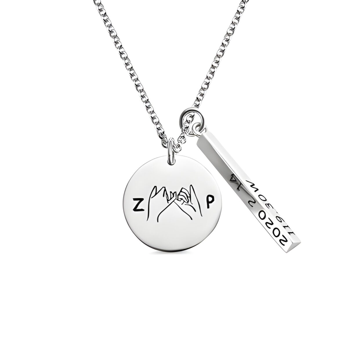 Custom promise best friend necklace for cherished bonds