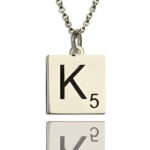 Personalized scrabble letter necklace for heartfelt connections