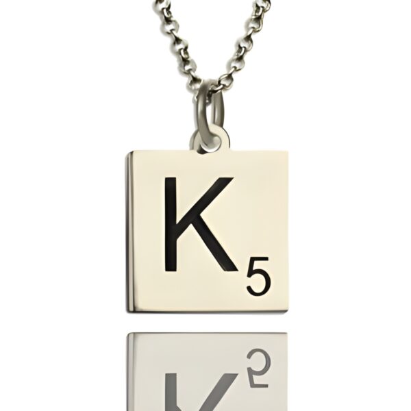 Personalized scrabble letter necklace for heartfelt connections