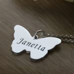Embrace Freedom and Grace – Butterfly Name Necklace – A Cherished Keepsake for Her - Image 2