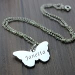 Embrace Freedom and Grace – Butterfly Name Necklace – A Cherished Keepsake for Her - Image 4