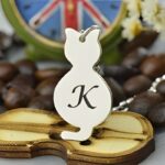 Whispered Whiskers – Tiny Cat Initial Necklace – A Cherished Keepsake for Little Hearts - Image 2