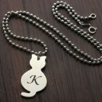 Whispered Whiskers – Tiny Cat Initial Necklace – A Cherished Keepsake for Little Hearts - Image 4