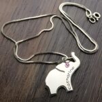 Carry Fortune Close – Engraved Elephant Name Necklace – A Thoughtful Token for Loved Ones - Image 3