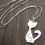 Carry Love Close – Silver Cat Name Charm Necklace – A Cherished Keepsake for Kids - Image 4