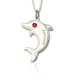 Personalized dolphin necklace for joyful moments