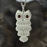 Embrace Wisdom and Wonder – Birthstone Owl Name Necklace – A Cherished Keepsake for Girls - Image 2