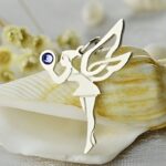 Whispered Wishes – Fairy Birthstone Necklace in Sterling Silver – For Cherished Little Girls - Image 4