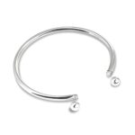 Embrace Elegance – Open Sterling Silver Bangle – A Timeless Treasure for Her - Image 2