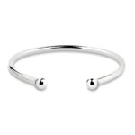 Personalized sterling silver bangle for cherished memories