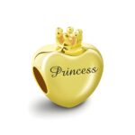 Engraved birthstone heart charm for personalized gifts