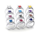 Embrace Eternal Love – Sterling Silver Princess Cut Birthstone Ring – For Your Cherished One - Image 3