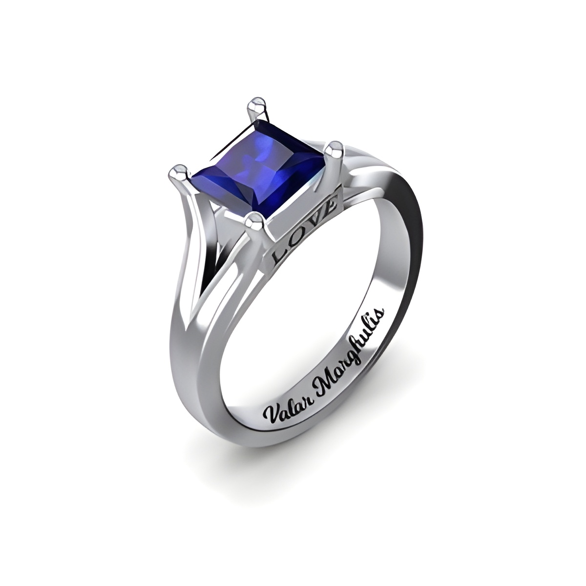 Personalized birthstone ring for her, embracing eternal love