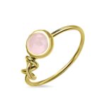 Infinity Knot Birthstone Ring for cherished moments