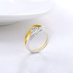 Embrace Radiance – Angel's Eye Two-Tone Gemstone Ring – A Cherished Token for Her Special Moments - Image 2