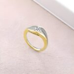 Embrace Radiance – Angel's Eye Two-Tone Gemstone Ring – A Cherished Token for Her Special Moments - Image 3