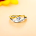 Embrace Radiance – Angel's Eye Two-Tone Gemstone Ring – A Cherished Token for Her Special Moments - Image 4