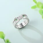 Embrace Eternal Love – Custom Birthstone Knot Ring – A Timeless Treasure for Her - Image 3