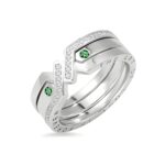 Custom birthstone knot ring for eternal love